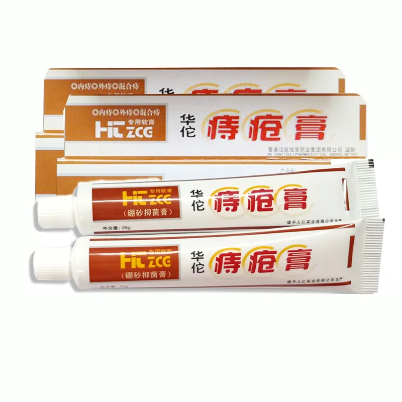 5PCS 25g Hua Tuo Hemorrhoids Ointment Plant Herbal Materials Powerful Cream Internal Piles External Anal |