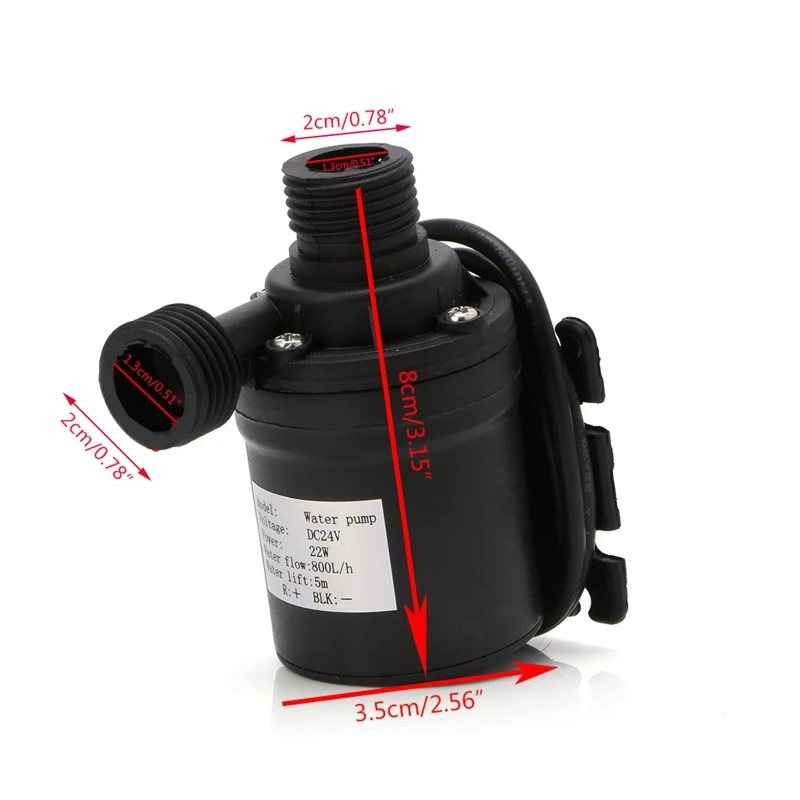 800L/H 5m DC 12V 24V Solar Brushless Motor Water Circulation Water Pump Submersibles Water Pumps 6