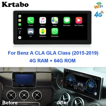 Автомобильный радиоприемник андроид мультимедийный проигрыватель для Mercedes Benz A Class W176 GLA CLA Class~ 10,25 дюймов сенсорный экран gps Carplay