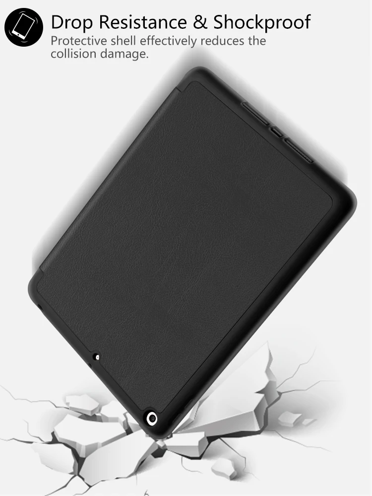 10," чехол для планшета для ipad Чехол-книжка для Apple ipad 7 7th A2200/A2198/A2197 10,2 дюймов защитный чехол с держателем для ручек