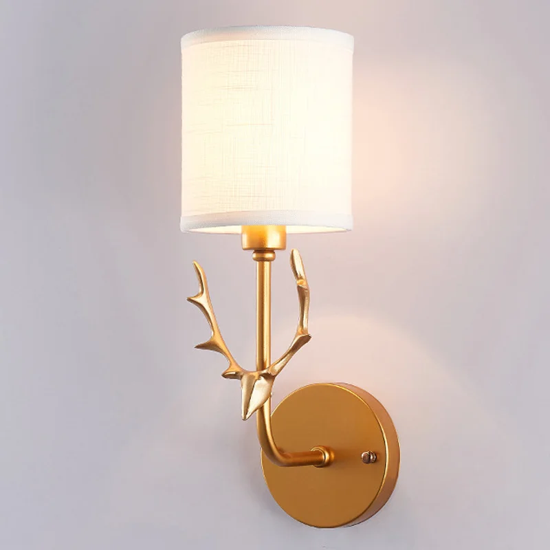

Cute Antler Modern Wall Lamp Home Light For Living Room Bedroom Creative Decor