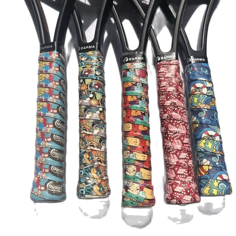 20 pcs ZARSIA NEW printing tennis overgrips,Anti-Slip badminton Overgrips, colorful squash racket overgrips