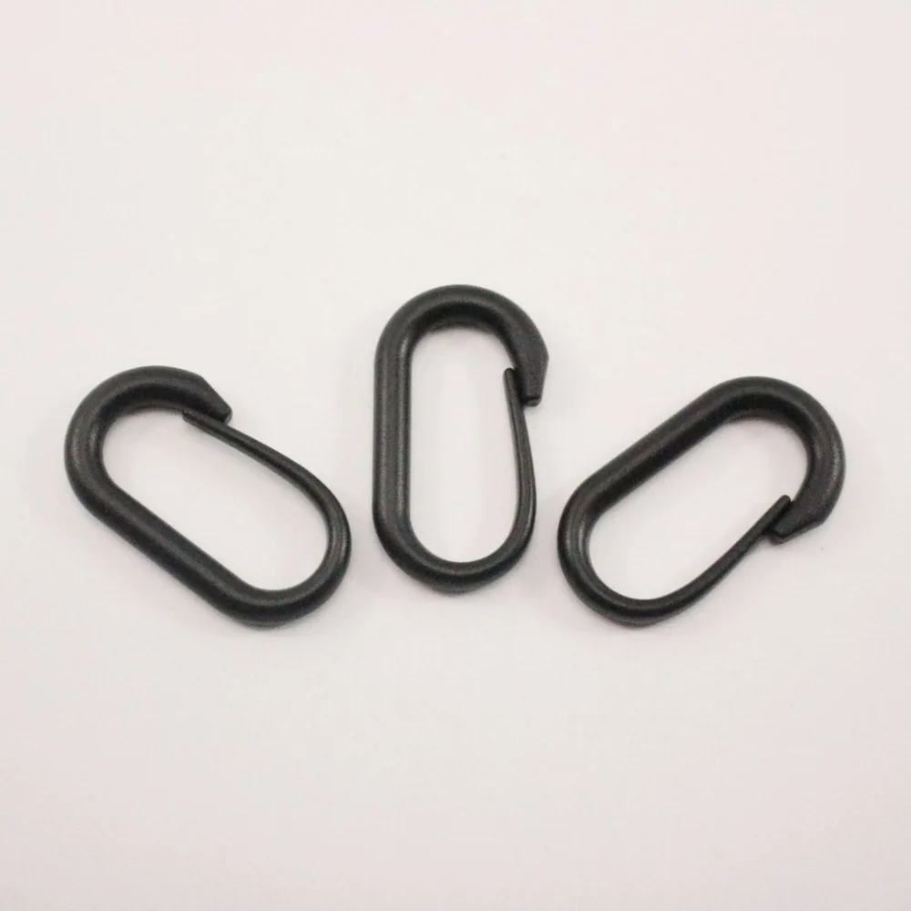 

3 pcs Portable Plastic Keychain Clip Camping Carabiner Hiking Buckle Split Mini Spring Clasps Hook Carabiner Clasps Accessories