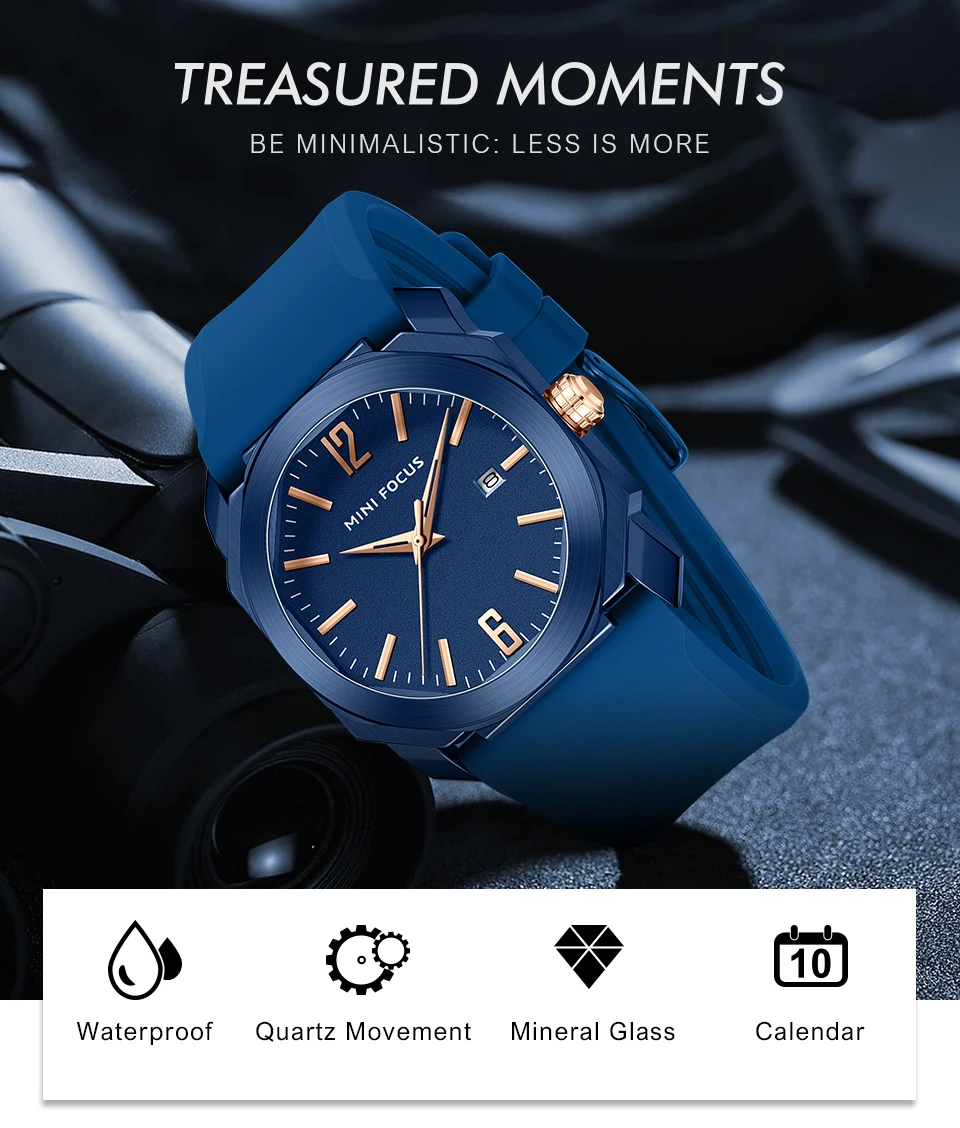 MINI FOCUS Quarzuhr für Herren, wasserdicht_voghion.com