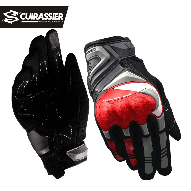 Full-Finger-Gloves Moto Biker Riding Racing Touchscreen Protective Cuirassier