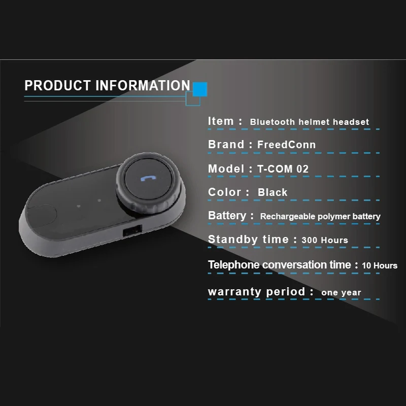 Беспроводная мотоциклетная гарнитура Freedconn с Bluetooth и управлением для MP3/4 радио TCOM
