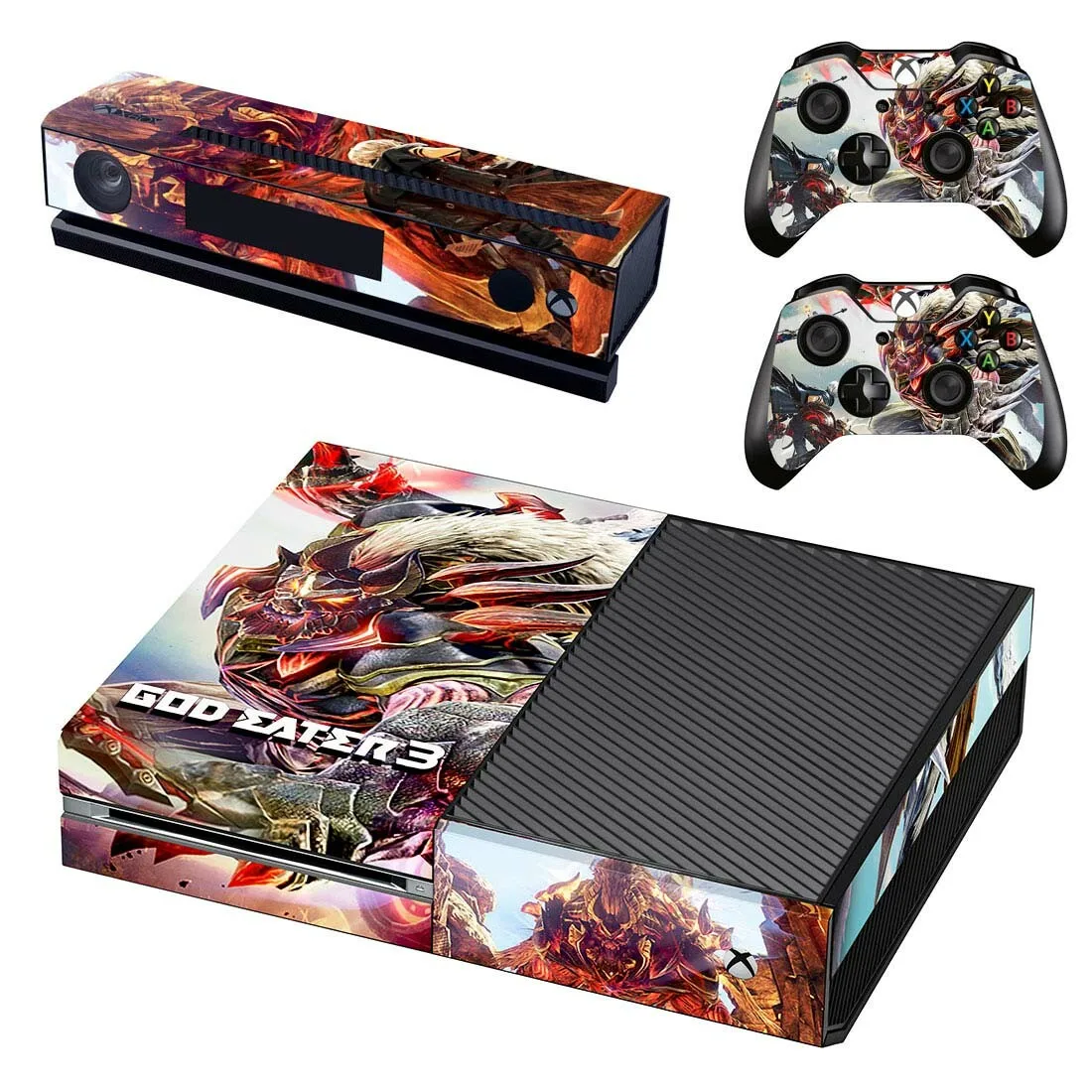 Наклейка s God Eater для xbox one виниловые наклейки для кожи Стикеры Adesivo для xbox one консоль Kinect два контроллера шкуры