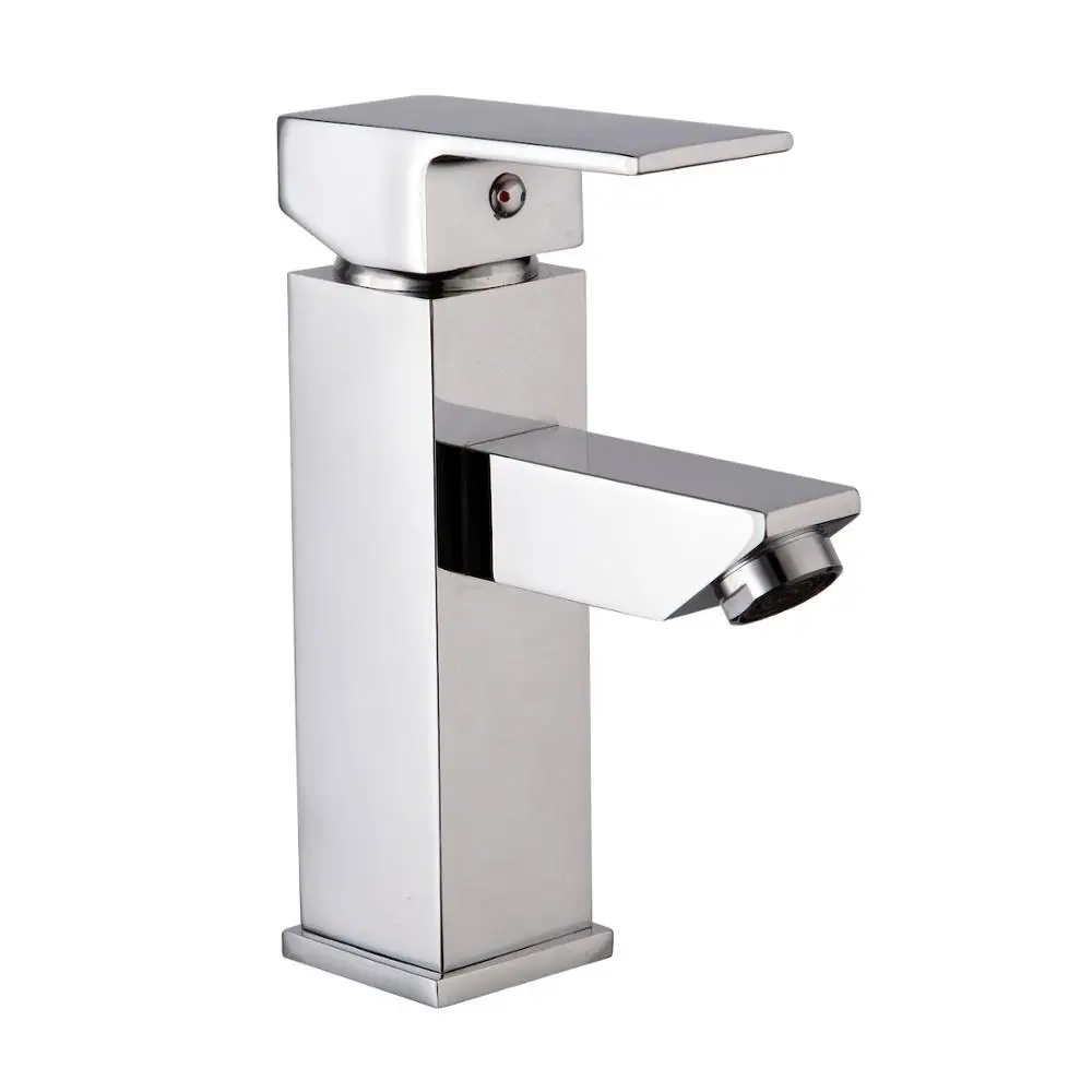 

Faucet Kitchen Chrome Finish Deck Mounted Single Handle Hot Cold Water Toilet Furnitures -5091-1