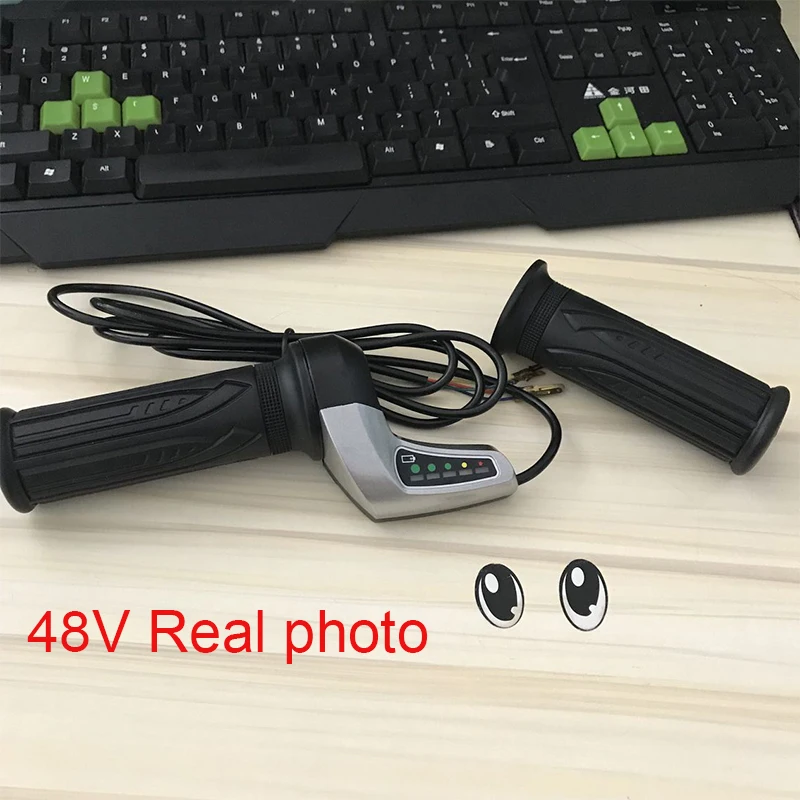 Flash Deal Wuxing 52X-DX 36V 48V Twist Throttle Electric Bike With Li-Battery Indicator Light Electric Scooter Controller MTB Tricycle part 5