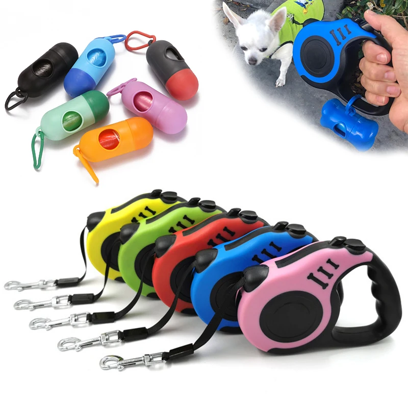 Dog Leash Automatic Retractable Pet Cat Dog Leashes Lead Extending