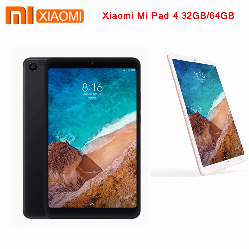 Оригинальный Xiaomi mi Pad 4 LTE Wifi Гб 64 8 &quot16:9 Snapdragon 660 AIE Core 12.0MP + 5.0MP Xiao Tablet 2018|Планшеты| |