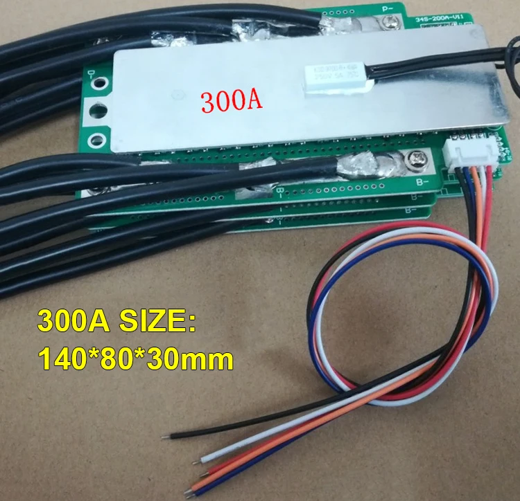 4S 100A 200A 300A 3,2 V LifePo4 Защитная плата 12,8 V автомобильный инвертор BMS PCB