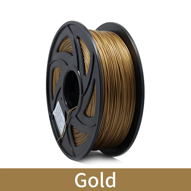 Gold 3d принтер 1 кг 1,75 мм PLA нити печатные материалы красочные для 3d принтер Экструдер ручка Радуга пластиковые аксессуары красный серый - Цвет: Gold