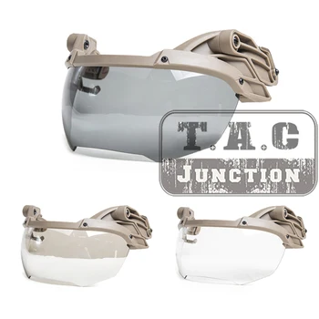 

Helmet Visor Goggle Anti-Fog Lens Tactical 3MM Flip Up Protective Mask For Fast BJ PJ MH Helmet Airsoft War Game Outdoor Sandy