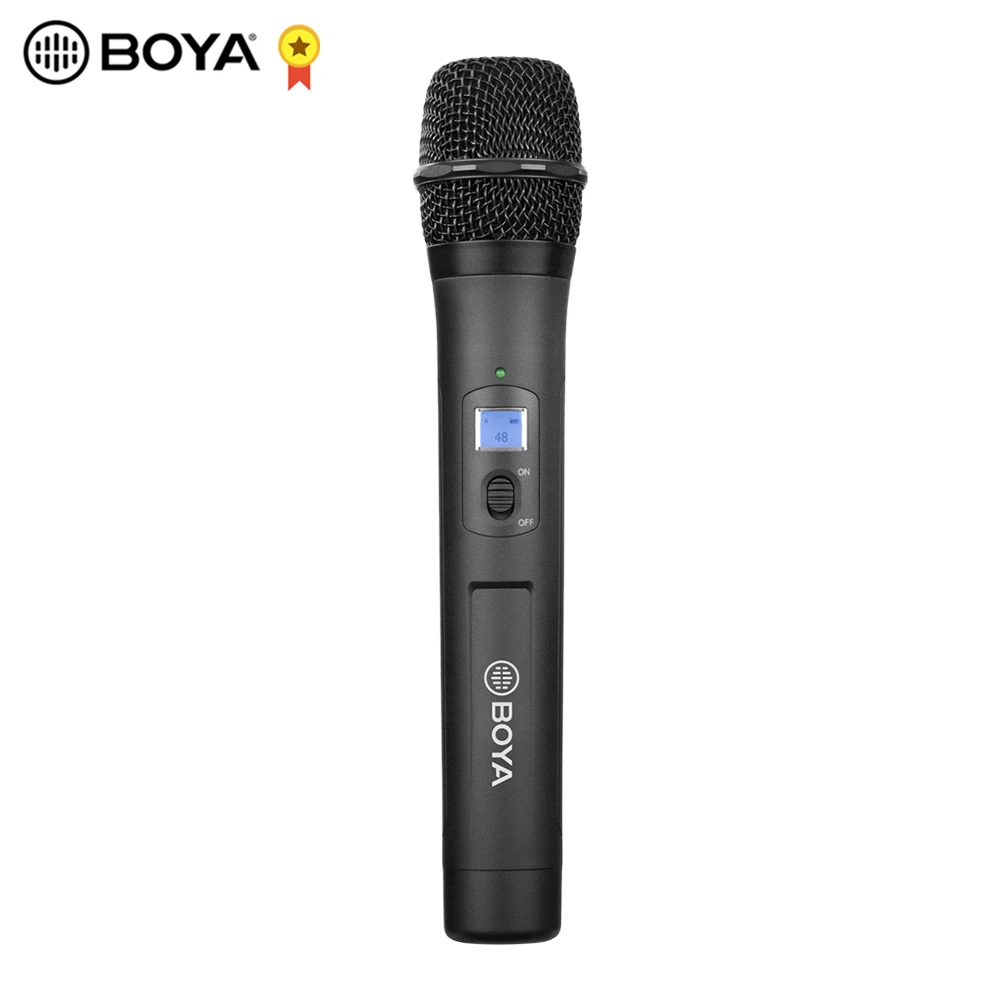 BOYA BY-WHM8 Pro 48-канальный UHF Беспроводной ручной микрофон для интервью встреча аудио запись с BOYA BY-WM8 Pro