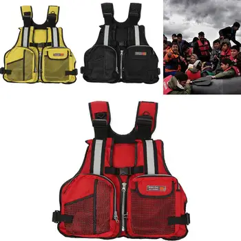 

Fishing Life Jacket Floating Jacket Outdoor Rescue Swimming 3 Color Nylon Sea Buoyancy Convenient Canoeing Fishing Vest Durable