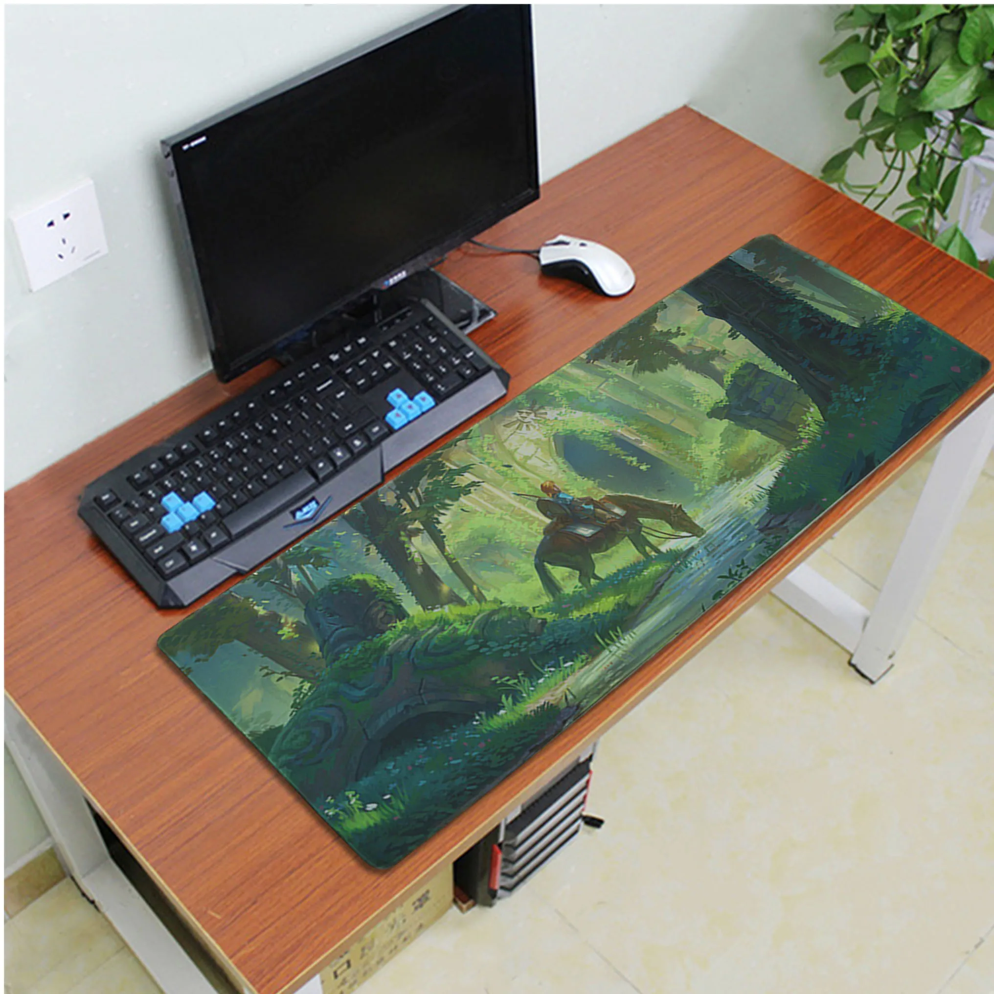 Lock Edge 40X90cm MaiYaCa дизайн zelda геймерская игра коврики резиновый коврик для компьютерной мыши ПК игровой коврик для мыши - Цвет: Lock Edge 40X90cm