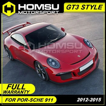 

GT3 style FRP Unpainted Car Body Kit Front Rear Bumper Side Skirts Wheel Eyebrows Exhaust Pipes For Porsche 911 2012-2015