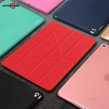 Чехол для iPad Mini 3 2 1 чехол из искусственной кожи силиконовая Мягкая задняя крышка с тройной подставкой Авто спящий смарт-чехол для iPad Mini 2