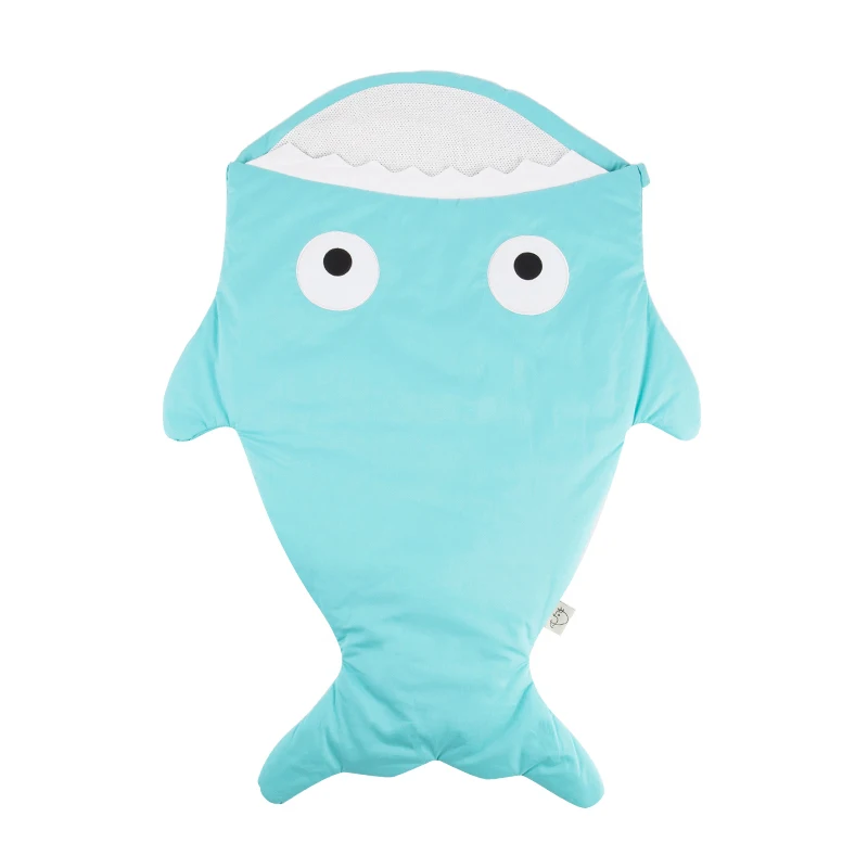 Light Blue Insular Новое поступление милый мультяшный детский спальный мешок с акулой зимний детский спальный мешок теплое одеяло для пеленания - Цвет: Light Blue