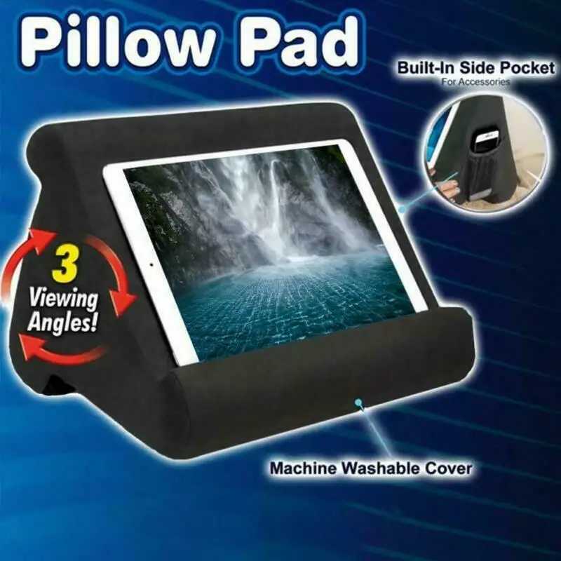 

AU Multi-Angle Soft Pillow Lap Stand For iPad .etc Tablets eReader Book Magazine