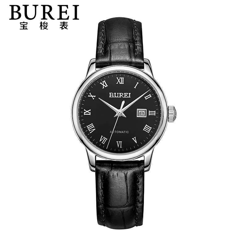 BUREI 1002 Switzerland часы мужские люксовый бренд модуль времени NH36 подлинный двойной автоматический механический календарь Мужские часы - Цвет: 15 woman watch