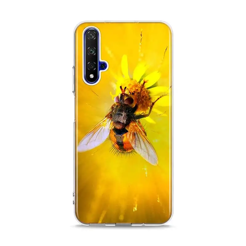 Силиконовый чехол из ТПУ с золотыми сотами honey bee для huawei Honor 10i 9X8X20 10 9 Lite 8 8A 7A 7C Pro Lite чехол для телефона