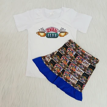 

Toddler Baby Girl Clothes Spring/Summer Letter T-shirt & Print Short Pants 2PCS Little Girls Outfit Kids Clothing Sets