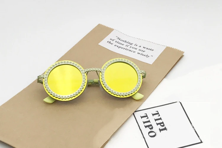 Роскошные брендовые Детские Винтажные Солнцезащитные очки для девочек, г., с кружевными линзами, зеркальные детские солнцезащитные очки в стиле ретро, модные солнцезащитные очки для мальчиков, детская одежда