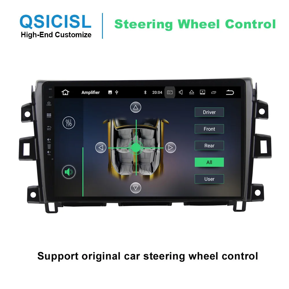 Cheap Android 8.1 2.5D 10.1" car dvd multimedia player for Nissan Navara 2017 head unit 1 din quad core wifi Bluetooth mirror link 3