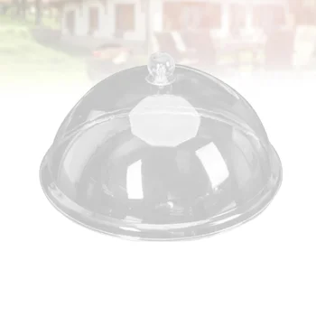 

1pc PC Acrylic Food Cover Tent Transparent Dust Cover Round Shape Pastry Cover (8 Inches)