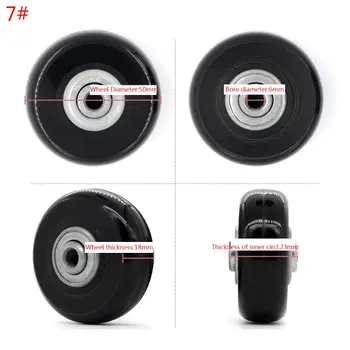 

1PC Luggage Plastic Swivel Wheels Rotation Suitcase Replacement Casters