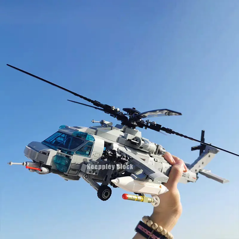 Конструктор SEMBO вертолеты истребители Военный Город Z-20 служебный самолет армия