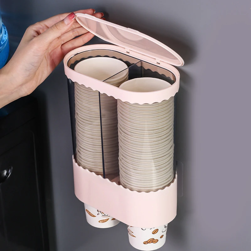 Диспенсер для стаканов одноразовый Бумажный держатель с автоматическим