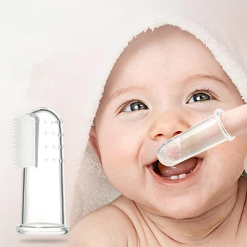 

1pc Mock bathroom toy for New Baby Finger Toothbrush Simulation toys Kids Silicone Baby Teether Baby Tooth Cleaning toys