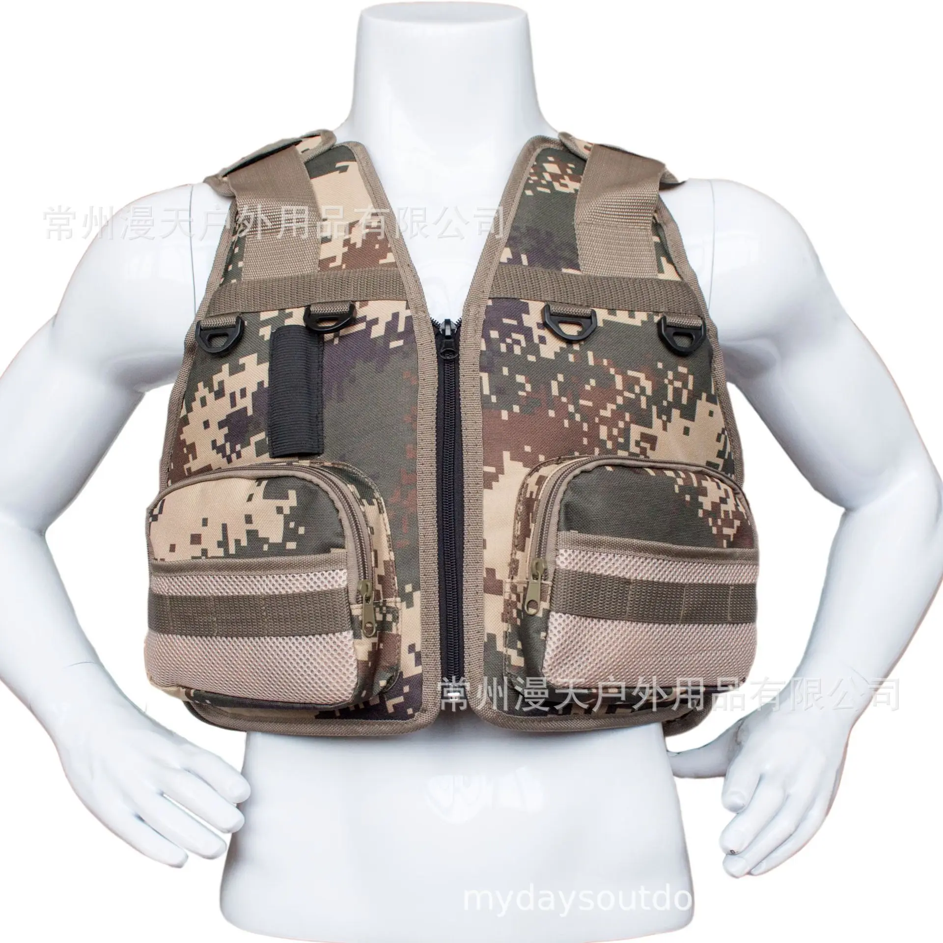 

Digital Camouflage Vest Life Jacket Fly-Fishing chui diao fu Fishing Gear Vest