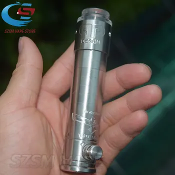 

mod with Design KALI V2 RDA 5ml tank vape 23mm mechanical mod 316SS vape fit 18650/18350 battery e-cigarette kit