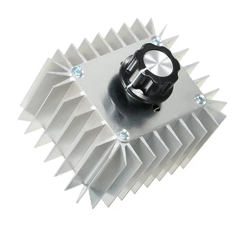 

Electric Voltage Regulator SCR Speed Dimming Controller Thermostat AC 220V 5000W SCR