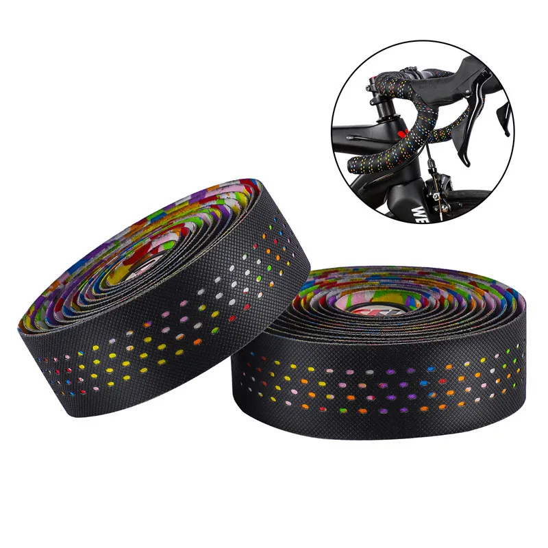 1 Pair Anti-slip Bike Handlebar Wrap Tape Cycling Belt Outdoor Bicycle Handle Bar Strap | Спорт и развлечения