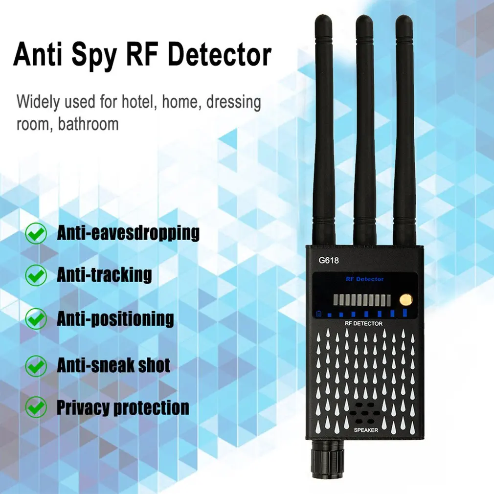 Vilips Detector Antenna Anti-Spy RF CDMA Signal Finder For GSM Bug GPS Tracker Wireless Hidden Camera Eavesdropping G618