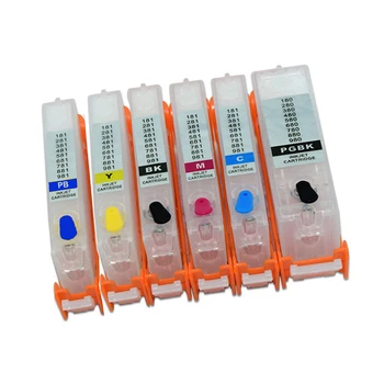 

einkshop PGI-280 CLI-281 Refillable Ink Cartridge For Canon PGI280 CLI281 PGI 280 CLI 281 PIXMA TS8120 TS9120 TS8320 Printer