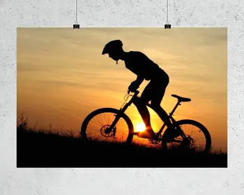 

H130 Mountain Bike Off road Cycling 05 Wall Sticker Silk Poster Art Home Decoration