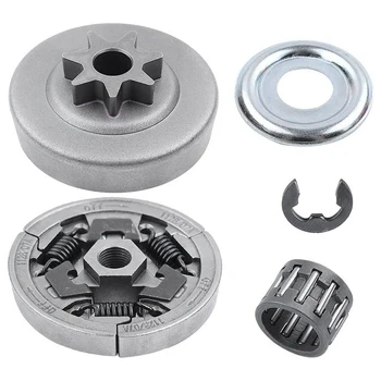 

Chainsaw 3/8 inch -7T Spur Clutch Drum Sprocket Bearing 5Pcs Kit for Stihl MS391 MS311 Replacement Parts with Needle Bearing Clu