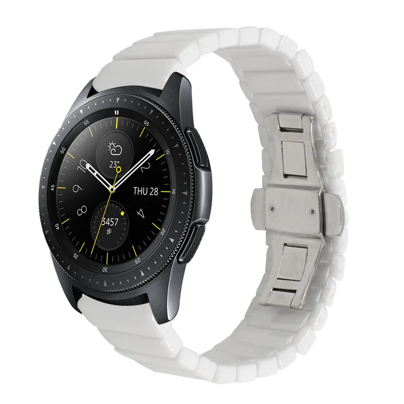 Подходит для Samsung Galaxy Watch Huawei GT2 46 мм Бабочка Пряжка браслет керамический ремешок 22