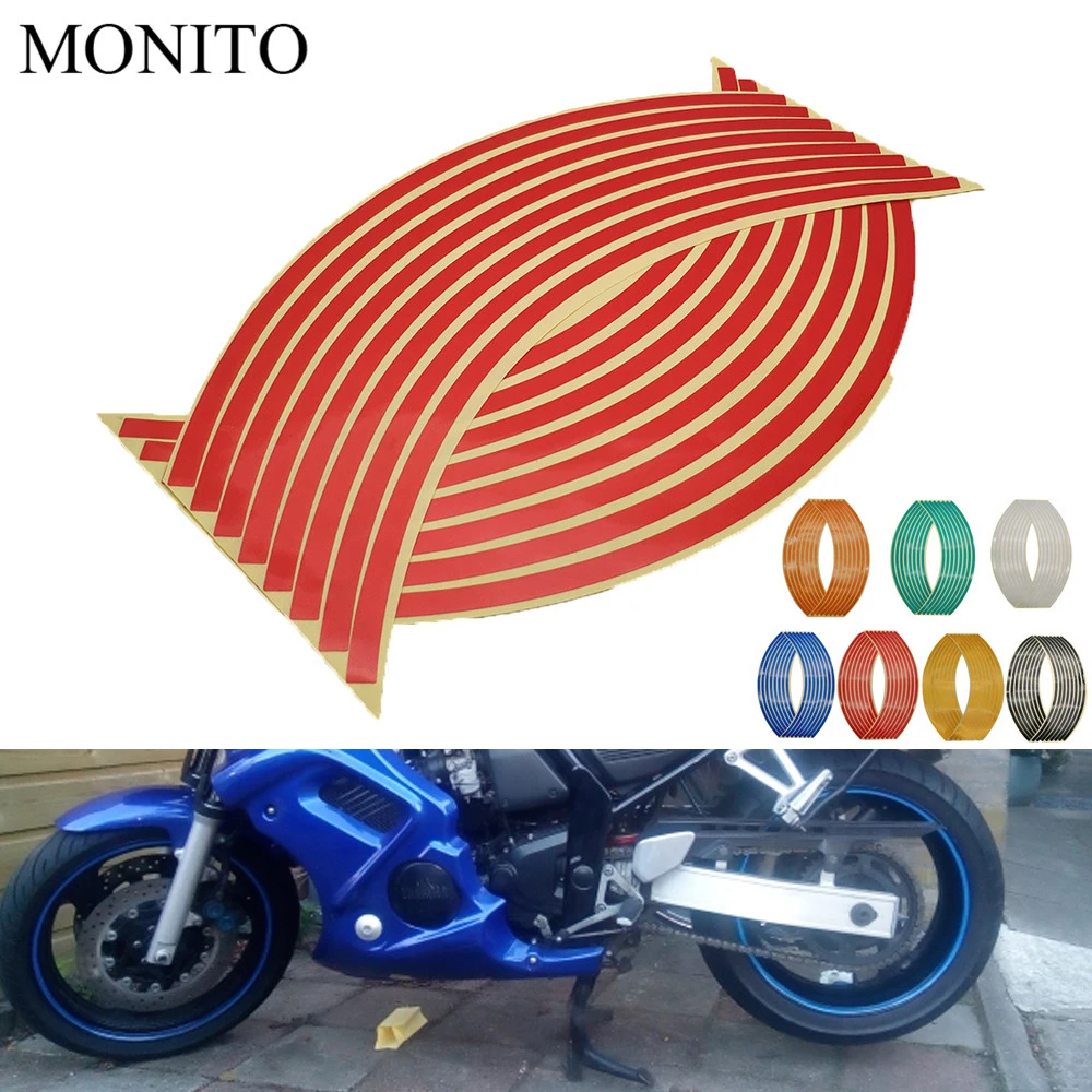 Motorcycle Wheel Sticker Reflective Decals Rim Tape Strip For HONDA CRF230F XR230 XR250 XR400 CRF 230F XR 250 230 Accessories