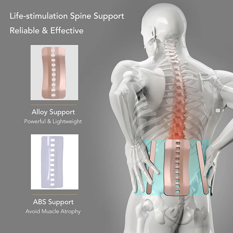 Ортопедический Корректор осанки для спины и поясницы для мужчин и женщин, турмалиновый самонагревающийся пояс для поясницы