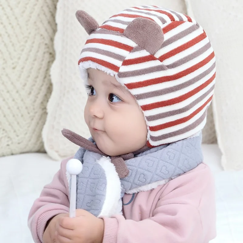 Princess Baby Girl Hat Laciness Knit Winter Newborn Hat Baby Bonnet Enfant Hats Kids Cap for Girls Warm New Born Caps