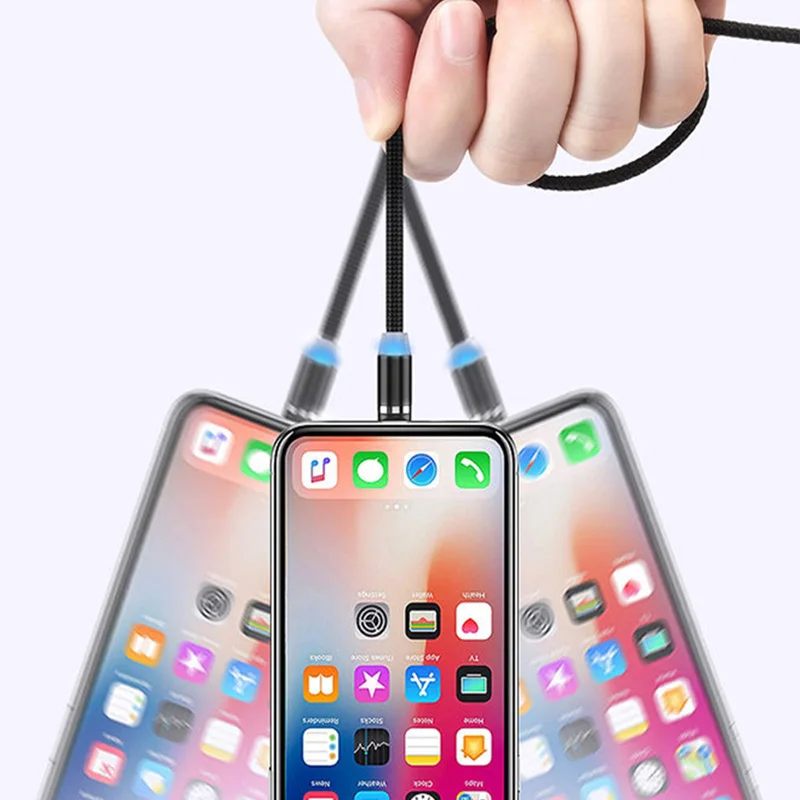 Магнитный кабель USB для быстрой зарядки кабель usb type C Магнитный кабель для зарядки данных Micro USB кабель для мобильного телефона USB шнур