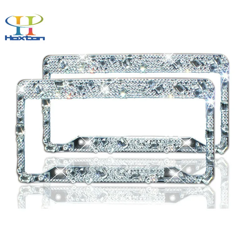 Рамка для номерного знака 2 шт. в упаковке ручная работа водонепроницаемые Стразы