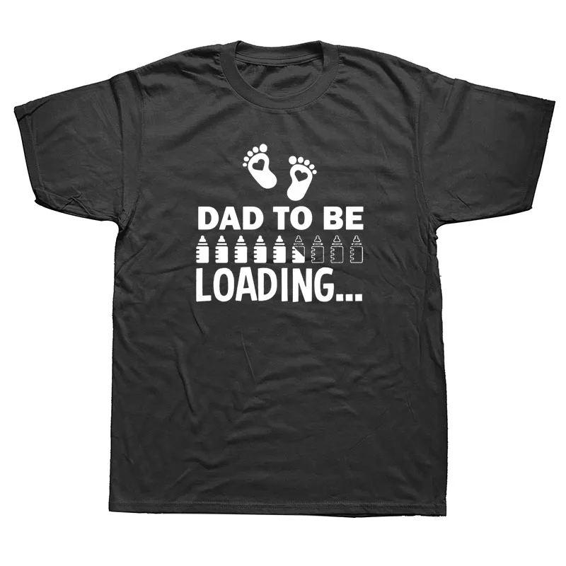 Забавный Хип-хоп DAD to be Loading пожалуйста, подождите, напечатанный короткий рукав, отец футболка Hoosier Daddy креативная Harajuku модная футболка для мужчин